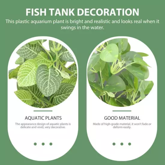 Artificial Water Plant Aquarium Fish Tank Simulation Grass Landscaping Decors Y8