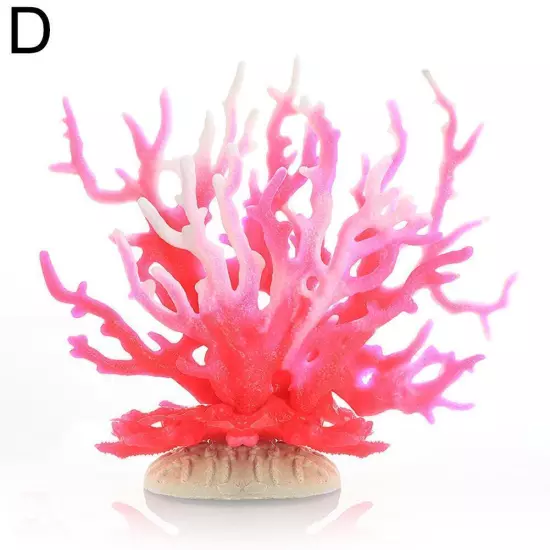 Artificial Coral Ornament Resin Fish Tank Plant Aquarium Decoration^ M2J6