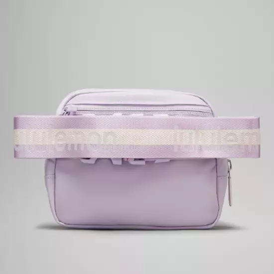 LULULEMON Everywhere Belt Bag 1L Wordmark Lilac Ether/White Opal/White NWT