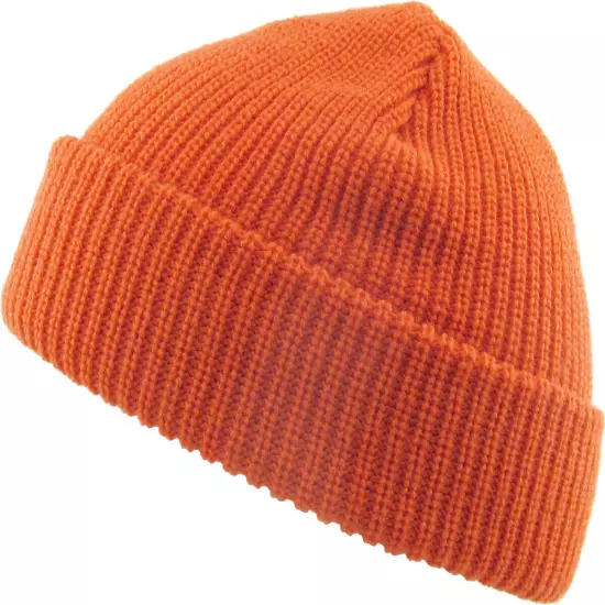 Warm Winter Knit Cuff Beanie Cap Fisherman Watch Cap Daily Ski Hat Skully