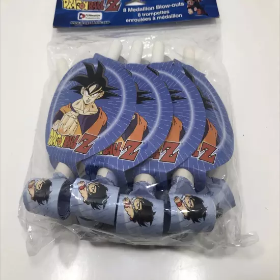 8 Pack DRAGON BALL Z BLOWOUTS ~ Birthday Party Supplies Favors Toei Cartoon GoKu