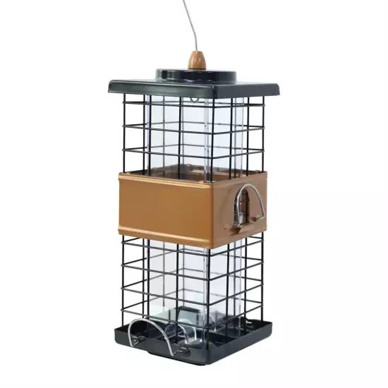 Squirrel Proof Bird Feeder Metal Mesh Bird Feeders for Outdoor Garden Patio Yard