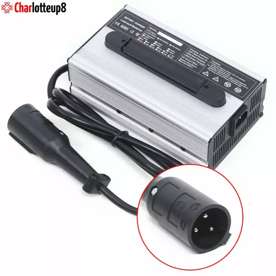 Golf Cart Charger Club Car Battery Charger 48V 15amp 110V 60hz Round 3 Pin Plug