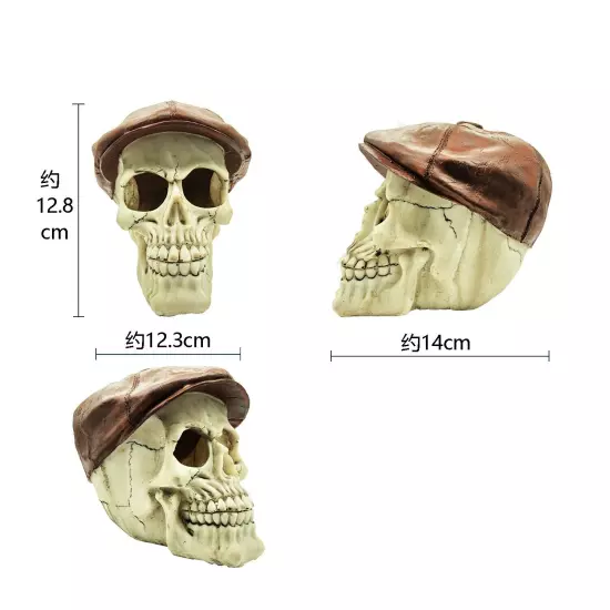 Artificial Fake Skull Head Bone Aquarium Ornament Fish Tank Decoration