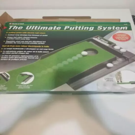 2 for 1 Dea lUltimate Putting System Indoor Golf Green & electric putting cup