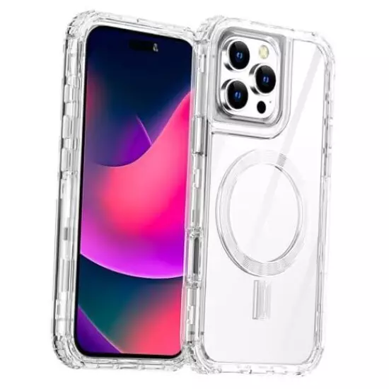  Compatible with Phone Case,Clear Built for 16 Pro Max Clear with Magsafe