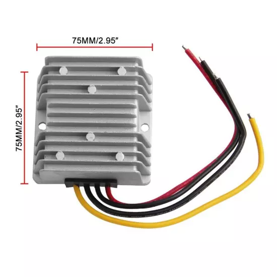 Waterproof Voltage Reducer Converter 48V 36V Volt To 12V For Golf Cart Club Car.