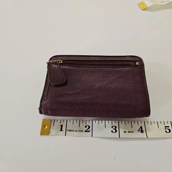 Coach Snap Closure Billfold Burgundy