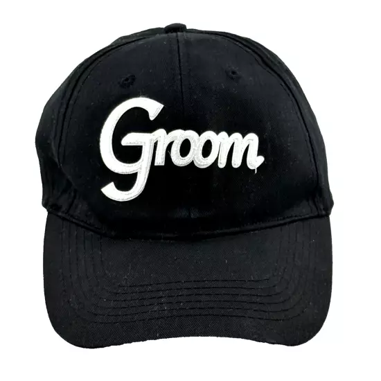 Adult GROOM CAP Black - OSFM - Adjustable