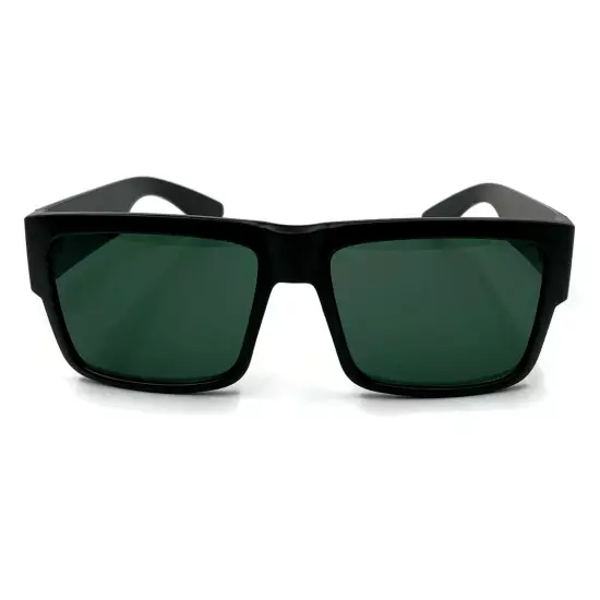 Large Square CHOLO Sunglasses Super Dark OG LOCS Style GANGSTER Style Black Kim