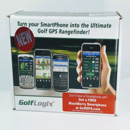 GolfLogix GPS Smartphone iPhone Blackberry Gift Set Golf Logix - NEW in BOX