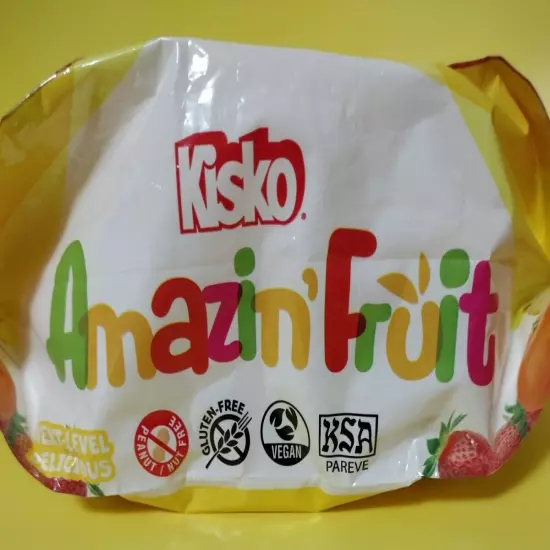 KISKO AMAZIN' FRUIT Freeze Pops NATURALLY FLAVORED PEACH, GRAPE, CHERRY