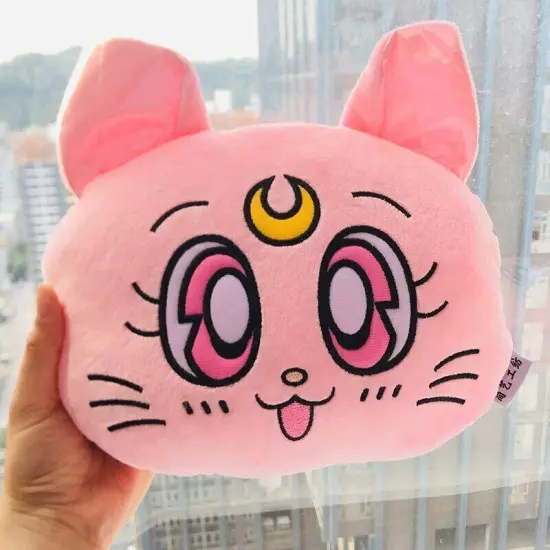 Sailor Moon Cat Neck Pillows soft Car belts Headrest Seat Head Cushion