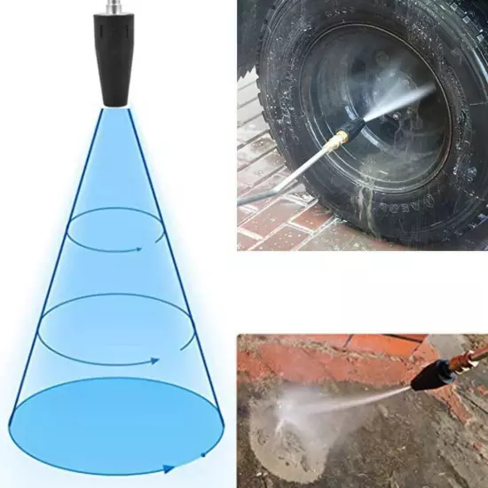 High Pressure Washer Jet Wash Dirt Blaster Rotating Spray Turbo Nozzle Tip T7Z8