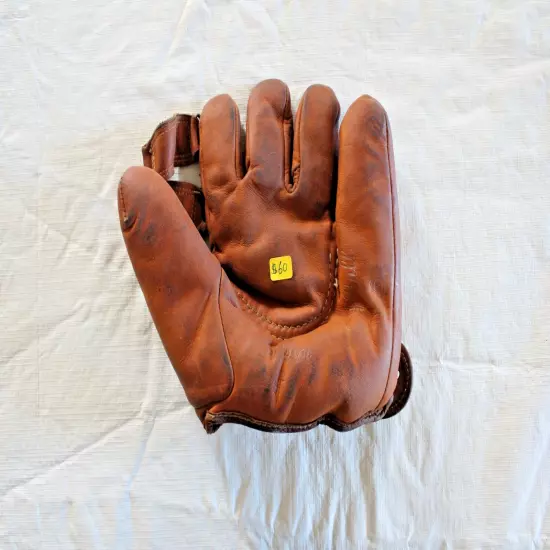 Vintage Leather Baseball Glove