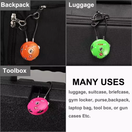 Quality TSA Approved Luggage Locks for Travel Accessories, Suitcase, Pelican ...