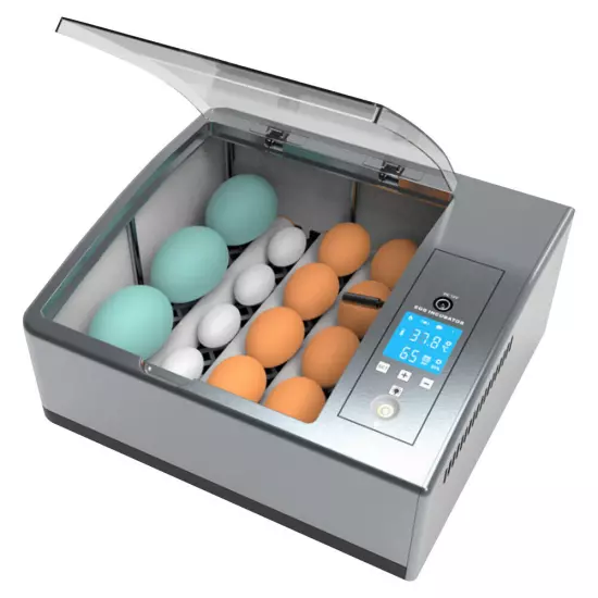 16 Chicken Egg Incubator Fit Hatching Eggs with Automatic Turner Temp Control US