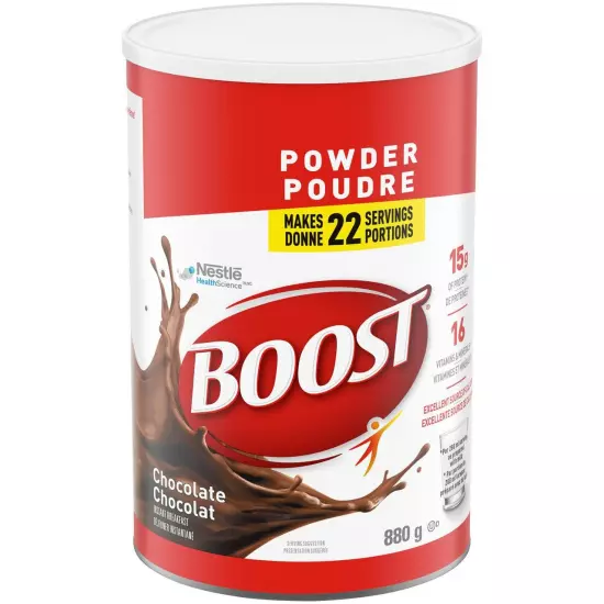 BOOST Nutritional Powder Instant Breakfast Drink Mix Chocolate 880G/31Oz {Import