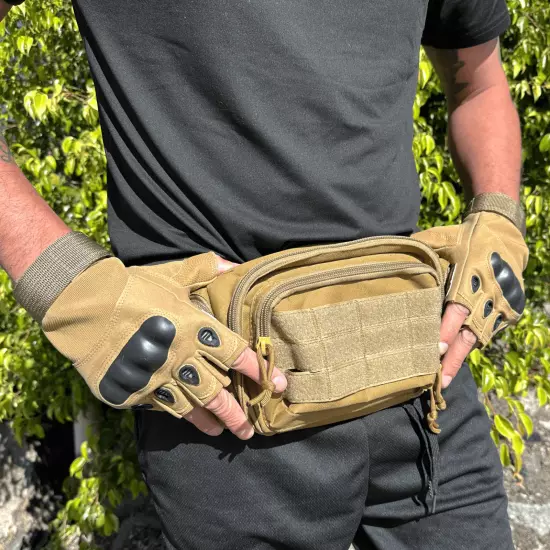 Tactical Fingerless Airsoft Gloves for Outdoor Sports, Paintball, and Motorcycli