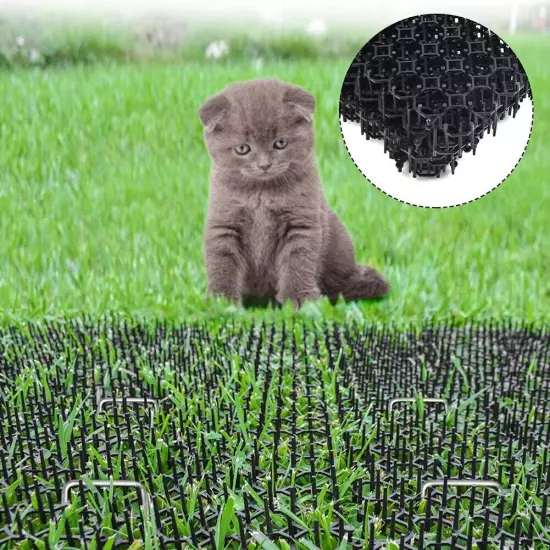 10*Cat Scat Mat,Spike Anti-Cat Dog Prickle Strips Garden Repellent Animal Kit