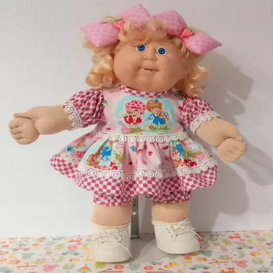 Cabbage Patch Kids 16" Clothes Only Strawberry Shortcake Dress OOAK Handmade