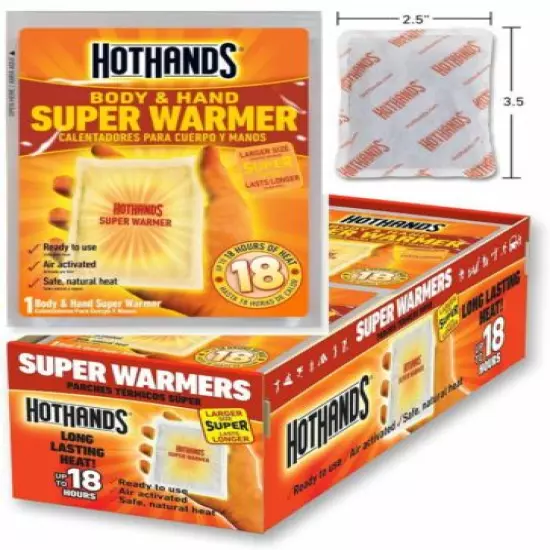 HotHands Super Warmer 18 Hr Lot of 6