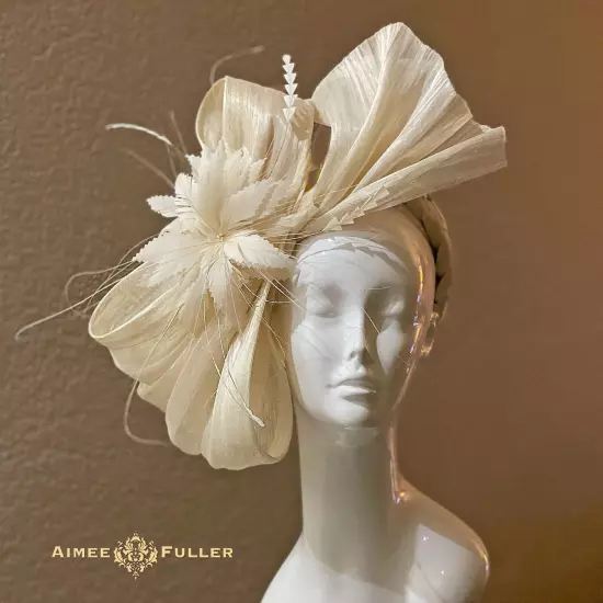 Aimee Fuller Derby Royal Ascot Cocktail Gala Classic Black Fascinator Hat