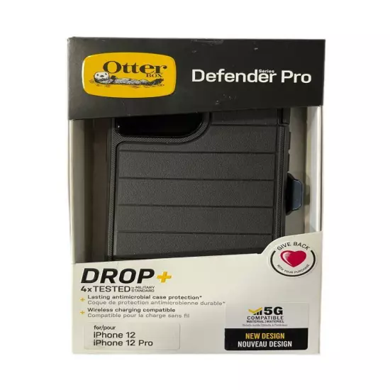 OtterBox Defender Series Pro Case + Holster for iPhone 12 & iPhone 12 Pro (6.1")