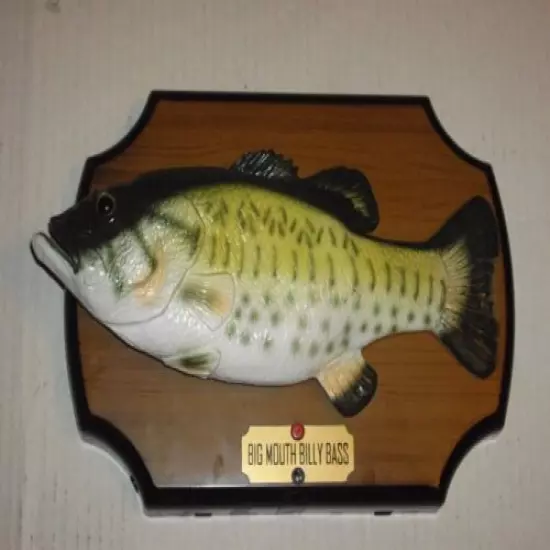 Vintage BIG MOUTH BILLY BASS Singing Fish TESTED AND WORKING!