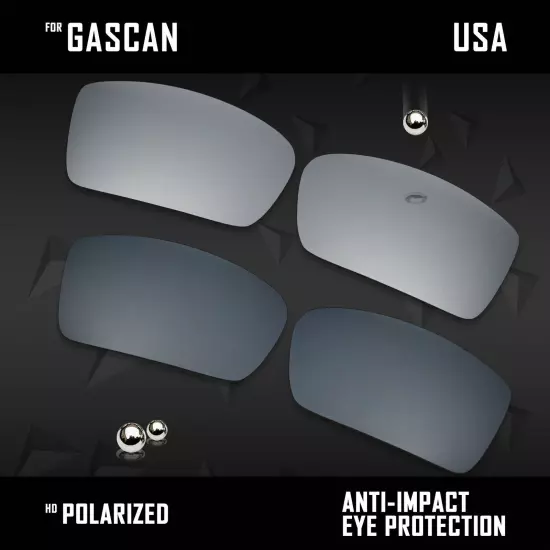 Anti Scratch Polarized Replacement Lenses for-Oakley Gascan OO9014 Options