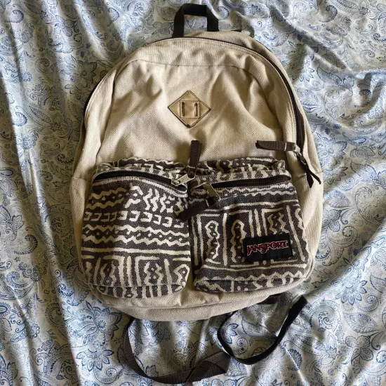 Jansport Hoffman 3 Pocket Canvas Backpack Black/Grey