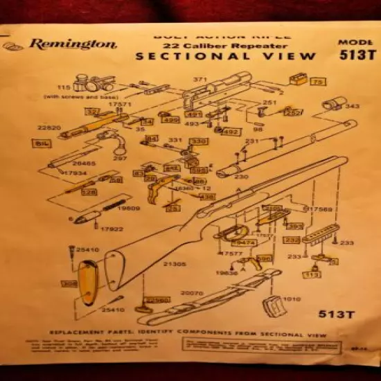 Remington 513T .22 Rifle - Ejector - #330