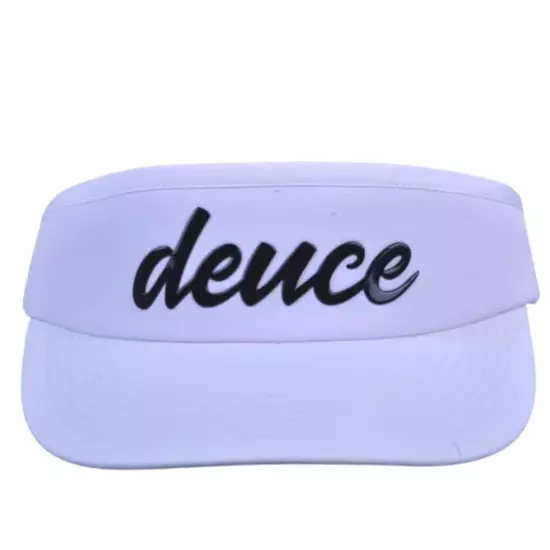 Men's Deuce Tour High Visor - White/Black OSFM