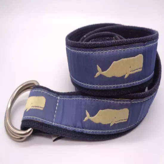 The Belted Cow Co. Main Blue Whale Belt - L