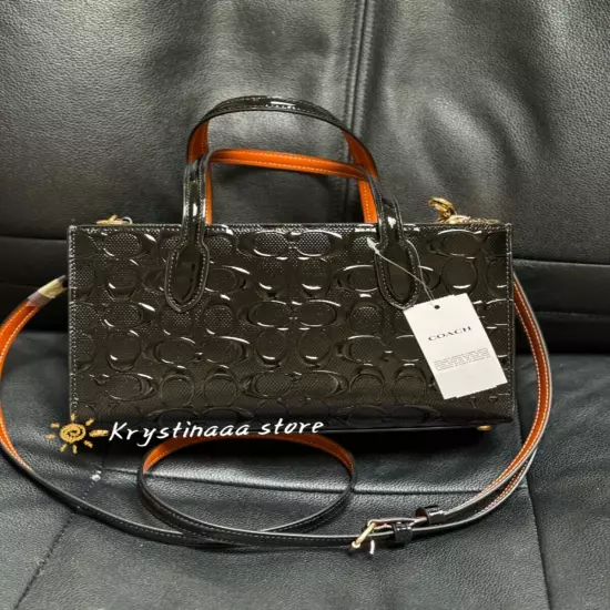 NWT Coach Nina Small Tote Bag In Signature Leather CV400