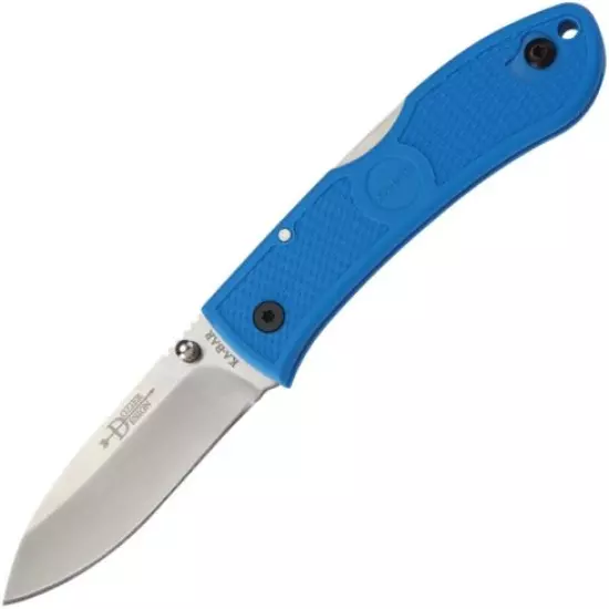 Ka-Bar 4062BL Dozier Blue Clip Point Lockback Folding Knife Pocket Folder 3" 