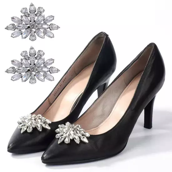 Charms Jewelry Shoes Buckles Rhinestone Shoe Clips Bridal Shoes Decoration