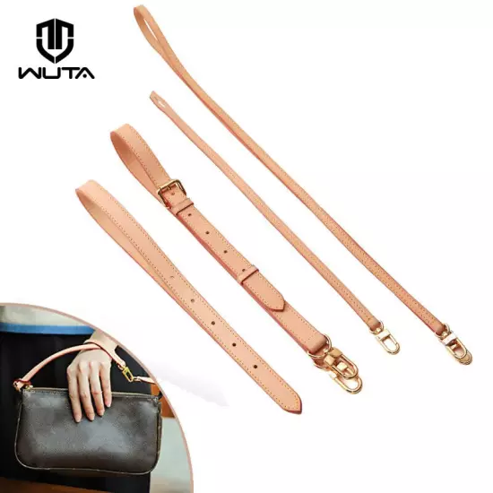 WUTA 100% Genuine Leather Bag Strap for LV Pochette Accessories Bags Handbag 