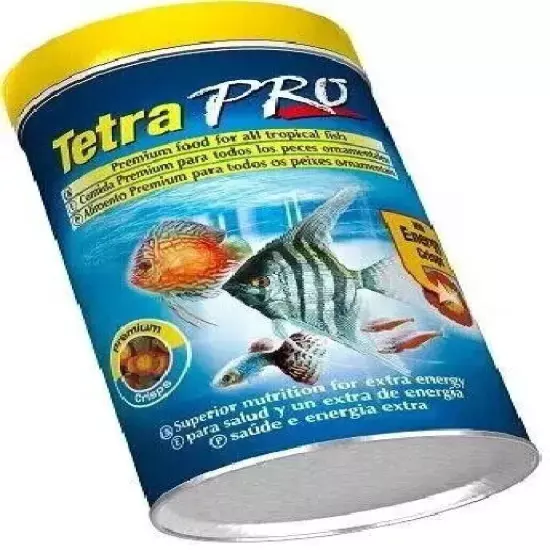 TETRA PRO ENERGY CRISPS 110g FISH FOOD TROPICAL TANK AQUARIUM PREMIUM FLAKE