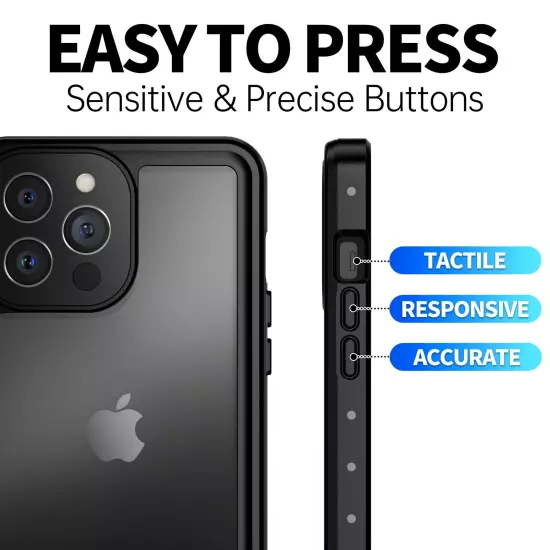 For iPhone 13 Pro Max 13 Mini Waterproof Case Shockproof with Screen Protector