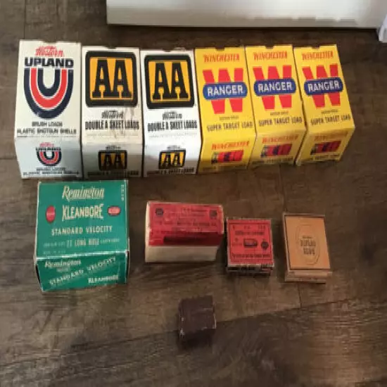 Vintage Shotgun Ammo Box Peters Rifled Slug UMC UCC Remington Winchester Western