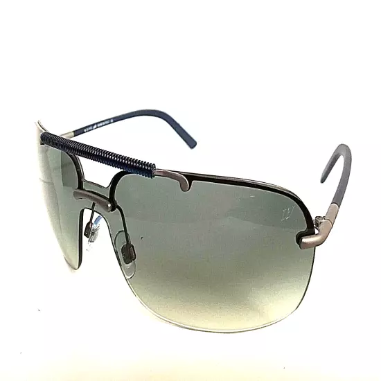 New WEB Narvik WE105 13B Silver Black Blue Men's Sunglasses