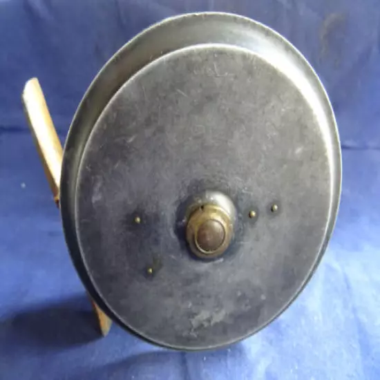 A SCARCE VINTAGE SIZE 4 1/2" J PEEK CENTREBRAKE NO 1. SALMON FLY REEL