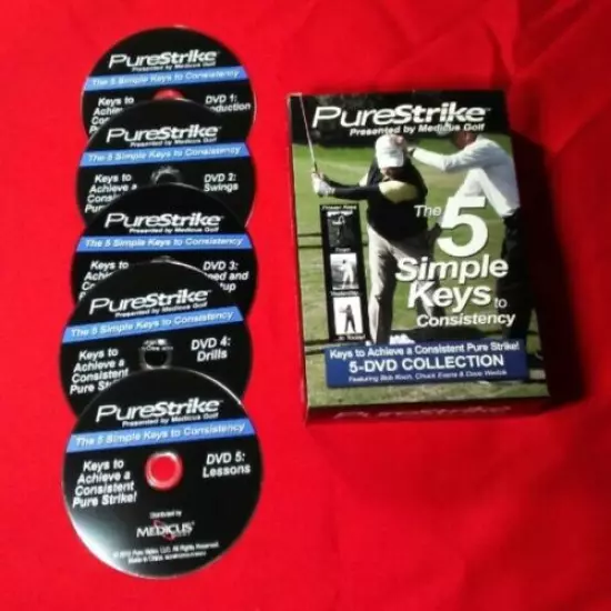 Medicus GOLF Training-PureStrike 5DVD Video set The 5 Simple Keys to Consistency