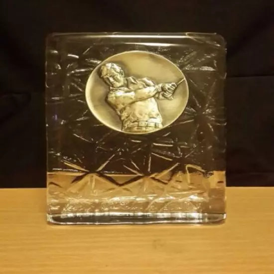 Vintage Golf Trophy Prize Sport Winning Pro Golf Club Collectible Paperweight.