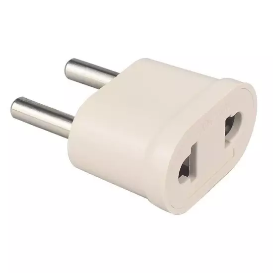 European Standard 2Pin Plug Adapter USA To Europe Travel Power Converter Adapter