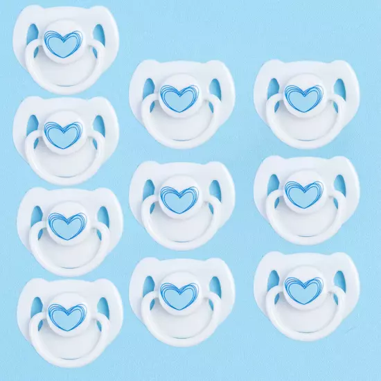 10x Newborn Personalized Pacifiers Magnetic Soother Dummy for Reborn Dolls DIY