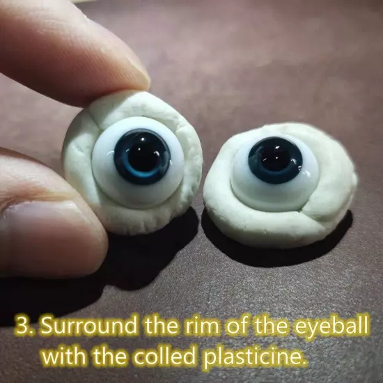 [wamami] 6-24mm Black Glass Eyes Eyeball BJD Doll Dollfie Reborn Making Crafts