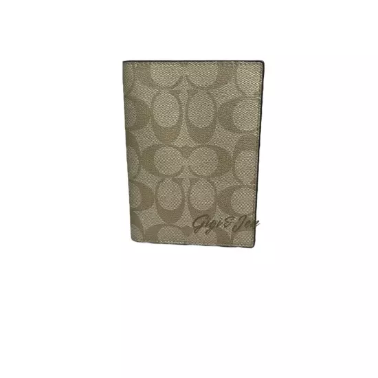 Coach Passport Case In Signature Canvas New