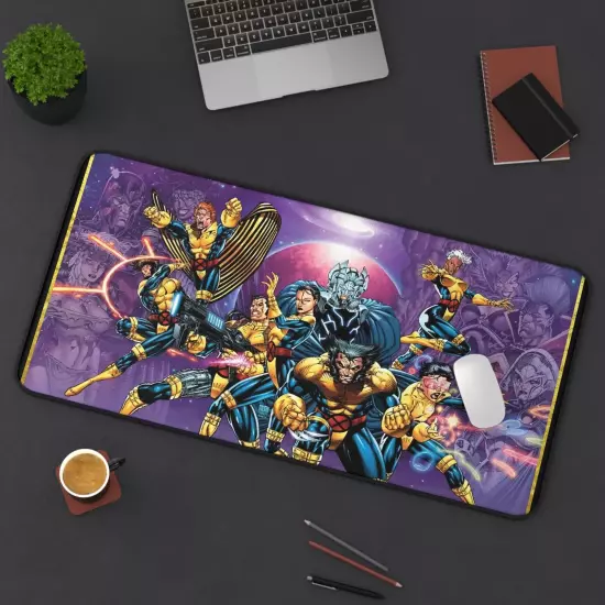 Uncanny X-Men Desk Mat - Wolverine, Psylocke, Gambit, Rogue, Storm - Jim Lee Art